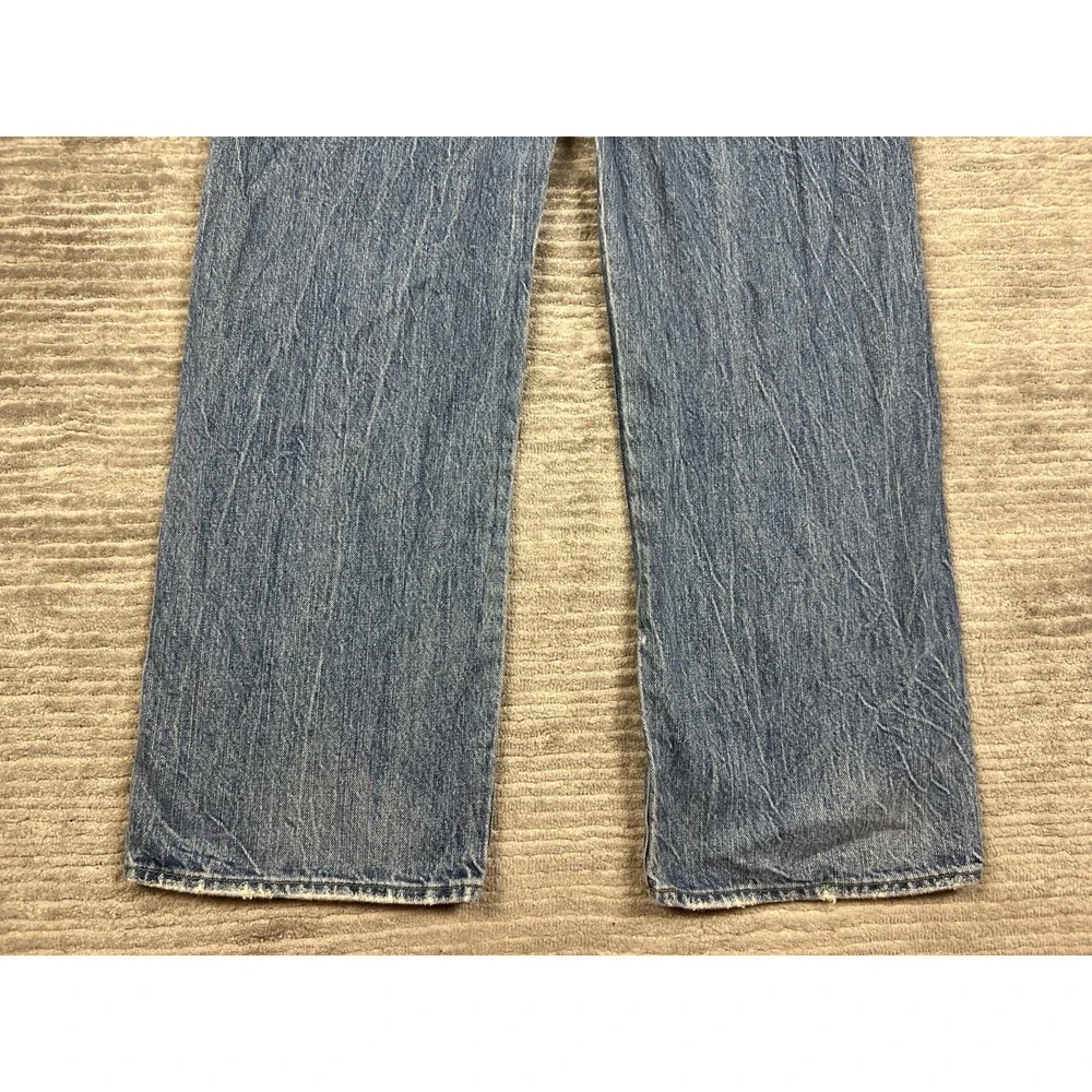 Unionbay Jeans Mens 34x32 Blue Denim Y2K Hong Kong Distressed Straight Leg - Picture 9 of 12